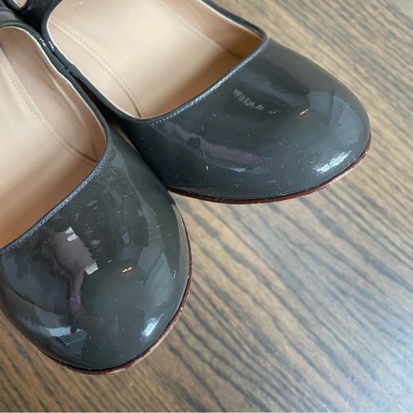 J. Crew Mona Mary Jane Pumps Heel Dark Gray Size 10 - Picture 7 of 13